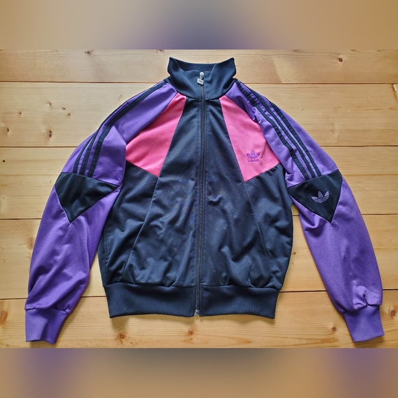 Vintage adidas Women's Purple and Pink Jacket - Picture 1 of 6